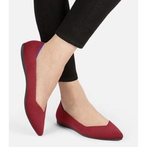 Rothy's The Point Women's Size 9.5 Red Flats